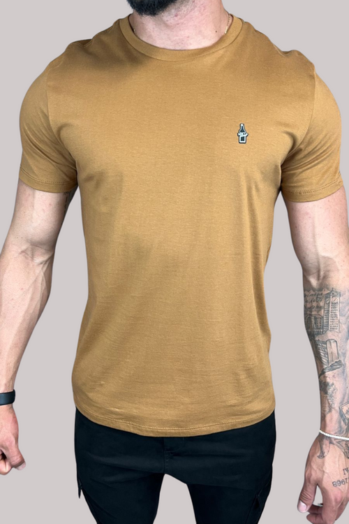 CAMISETA ROCK SODA BASICA MARROM