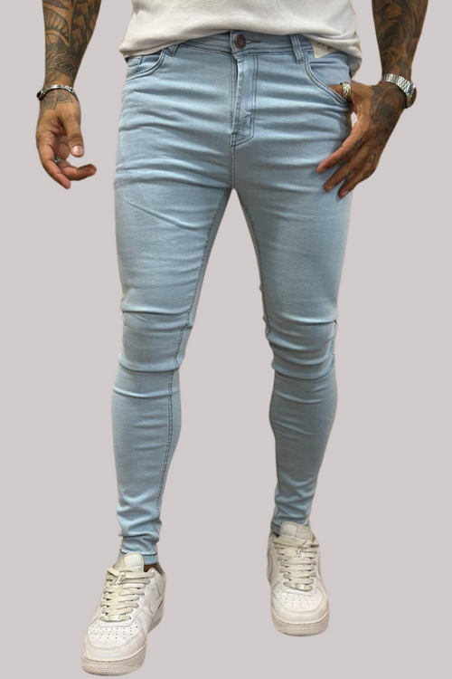 CALÇA JEANS LLEVA SUPER SKINNY CLARO LISA