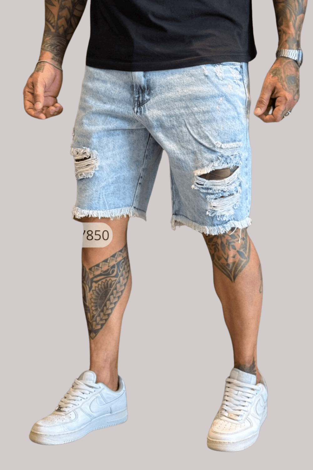 BERMUDA JAY JONES CLARA COM DESTROYED JAY7851 JEANS CLARO