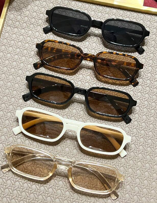 Óculos retangulares pequenos retrô