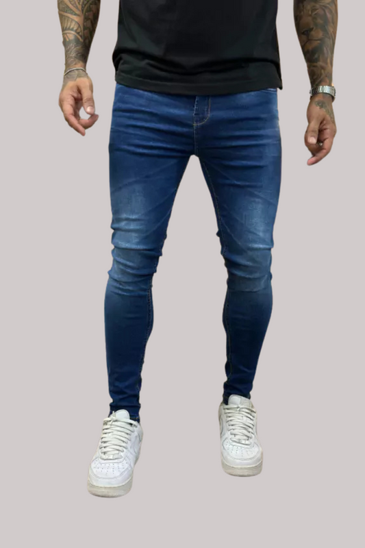 CALÇA JEANS ESCURO LISA LLEVA