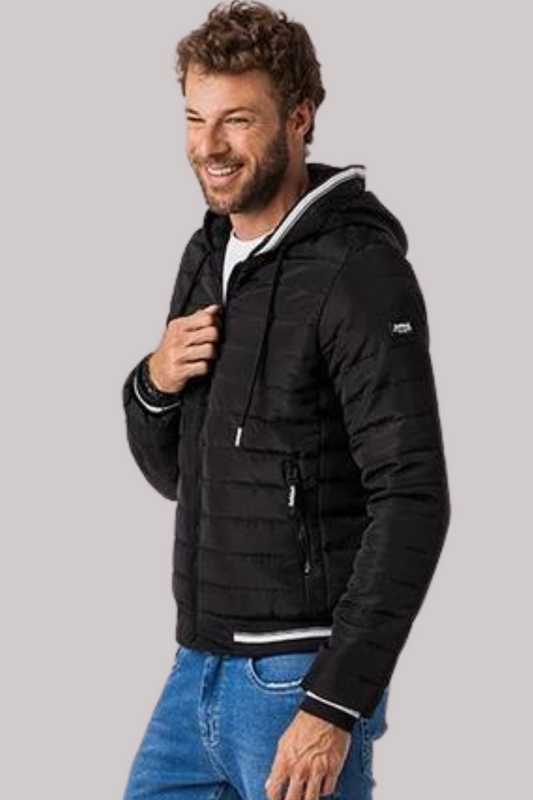 JAQUETA ROCK SODA PUFFER COM TOUCA
