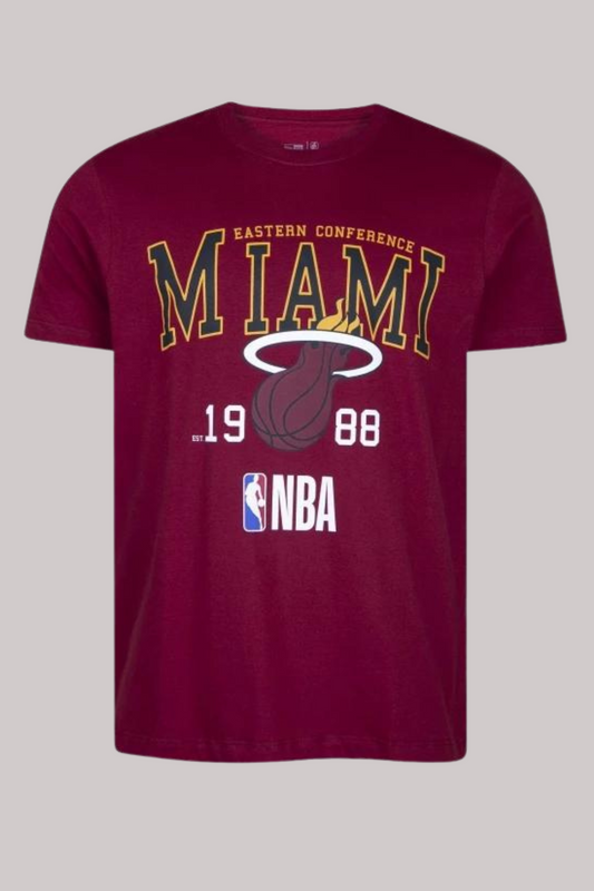 CAMISETA NEW ERA REGULAR NBA MIAMI HEAT SPORT NBV25TSH048