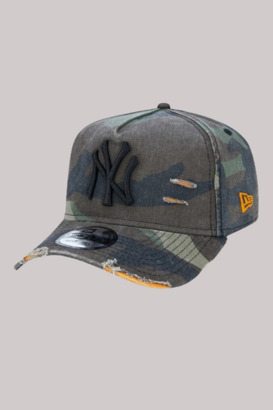 BONÉ NEW ERA 9FORTY A-FRAME DESTROYED MLB NEW YORK YANKEES CAMUFLADO MBP19BON066