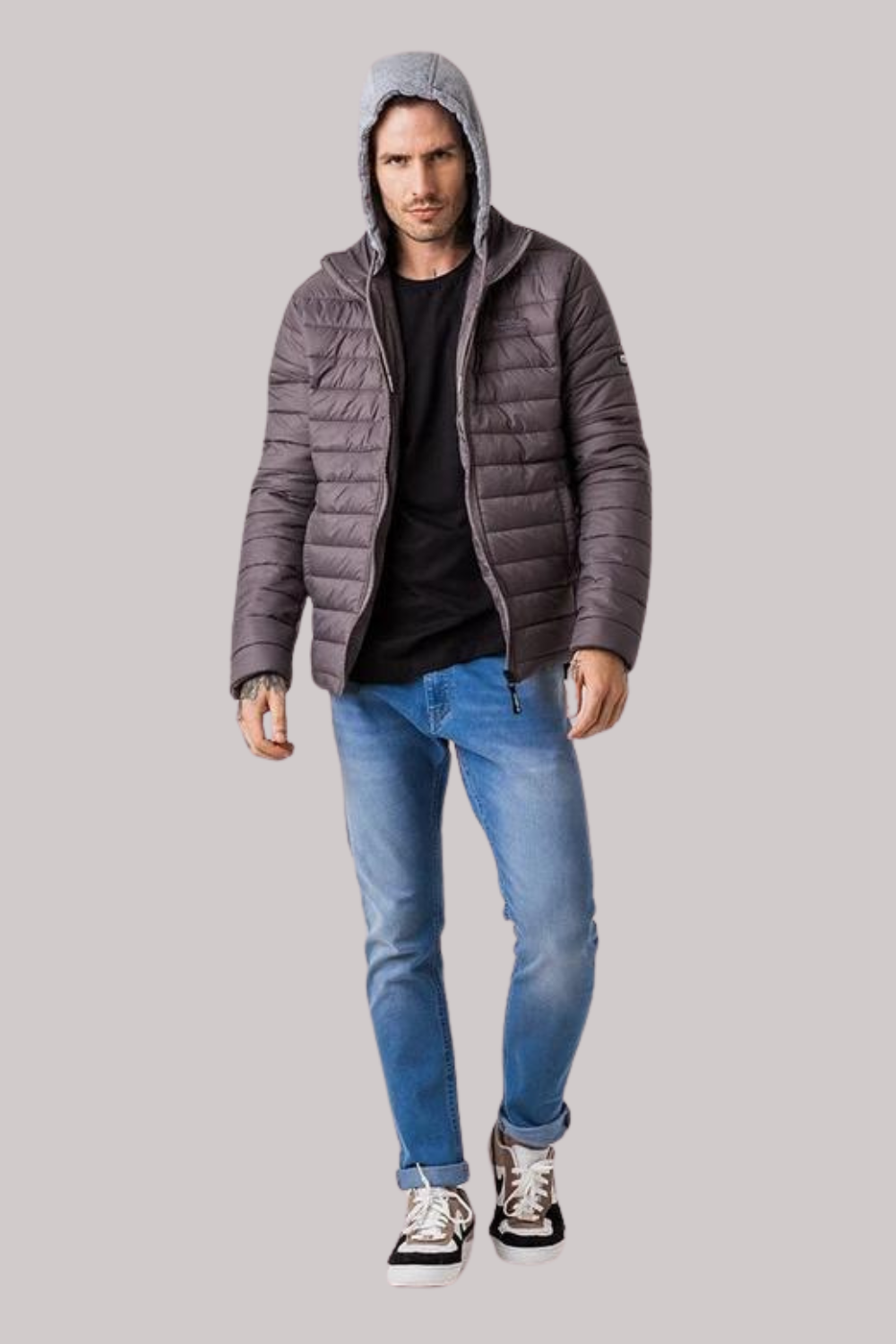 JAQUETA ROCK SODA PUFFER COM TOUCA