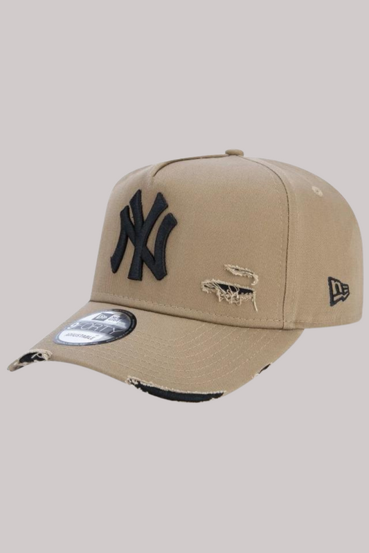 BONÉ NEW ERA 9FORTY A-FRAME ABA CURVA AJUSTÁVEL DESTROYED MLB NEW YORK YANKEES MBV24BON105