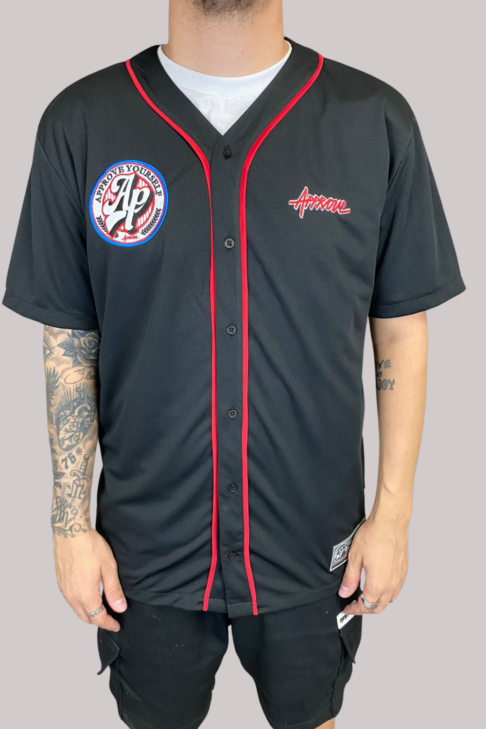 CAMISETA APPROVE BOLD HOME RUN BOTÃO