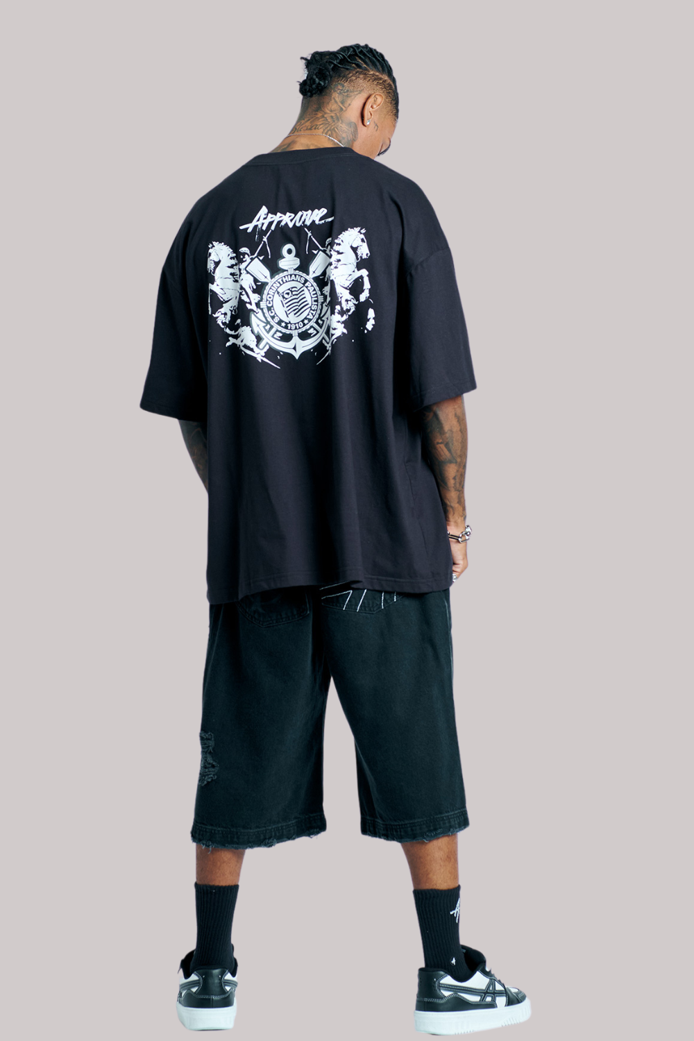 CAMISETA HUGE APPROVE X CORINTHIANS II SÃO JORGE