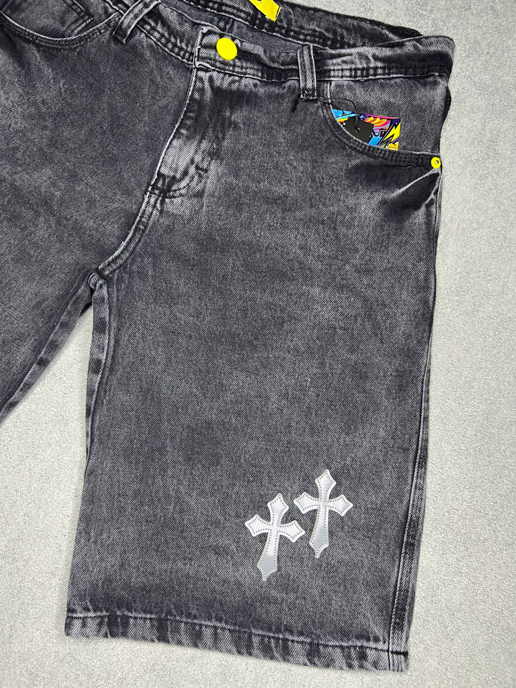 Bermuda Denim & Co Preta Estonada