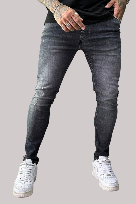 CALÇA JEANS CINZA COM PUÍDOS JAY JONES JAY7971