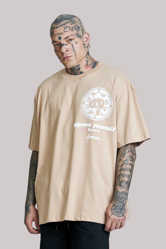 CAMISETA APPROVE HUGE RESORT BEGE