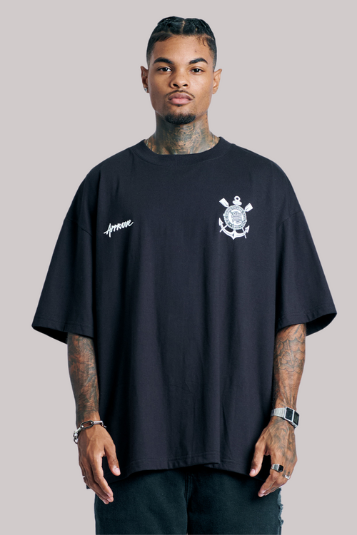 CAMISETA HUGE APPROVE X CORINTHIANS II SÃO JORGE