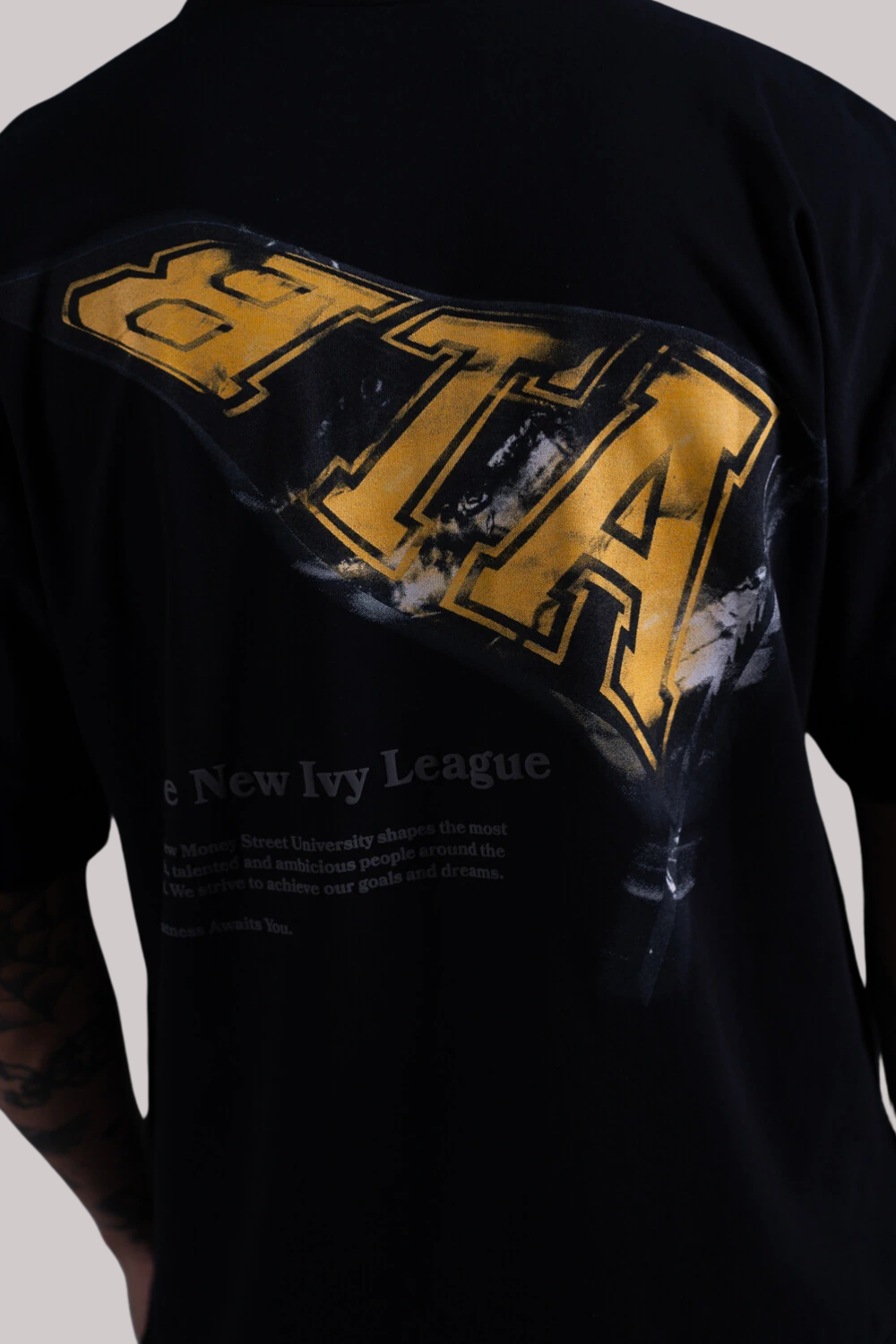 CAMISETA ALLTRIBE OVERSIZED PENNANT-NEW MONEY