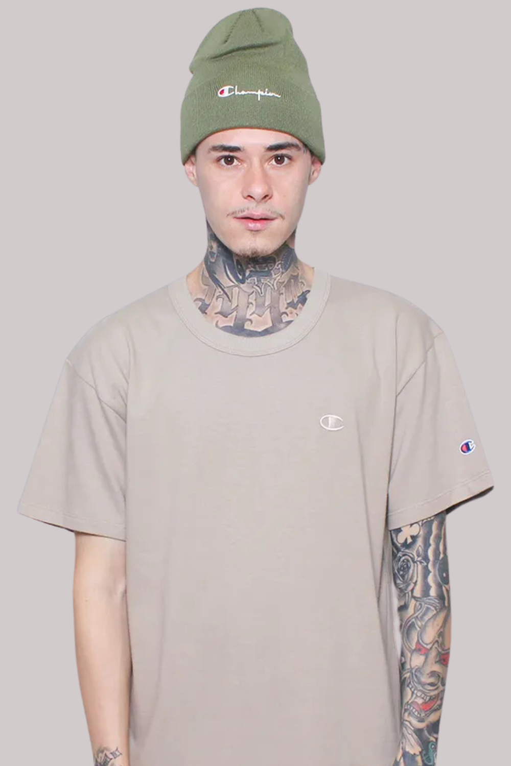 CAMISETA CHAMPION BÁSICA PES MINI LOGO BORDADO
