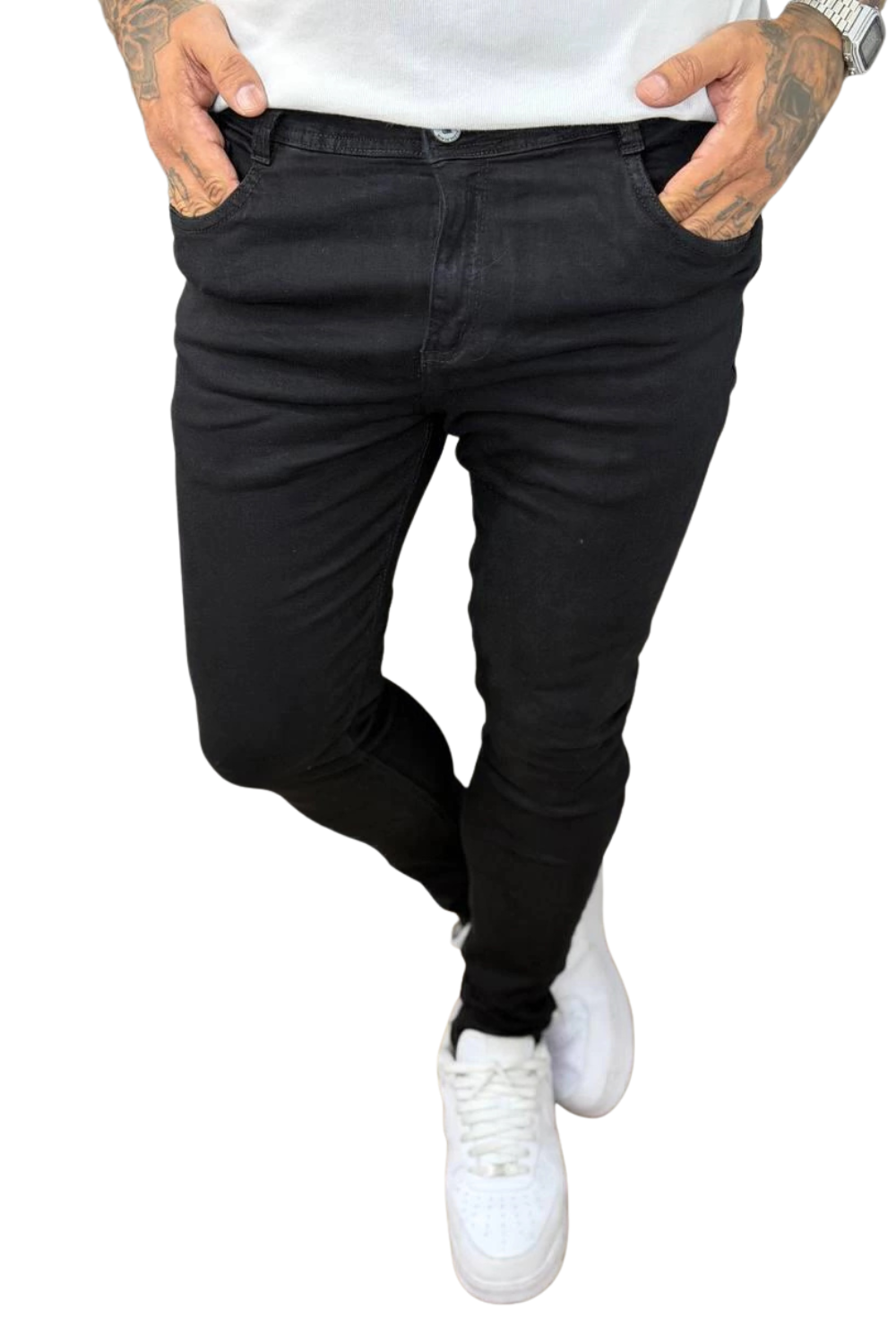 CALÇA LLEVA JEANS SKINNY RASGADA LL9110