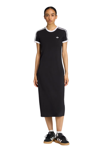 VESTIDO ADIDAS ORIGINALS ADICOLOR TRÊS LISTRAS (SLIM) KD7978 PRETO