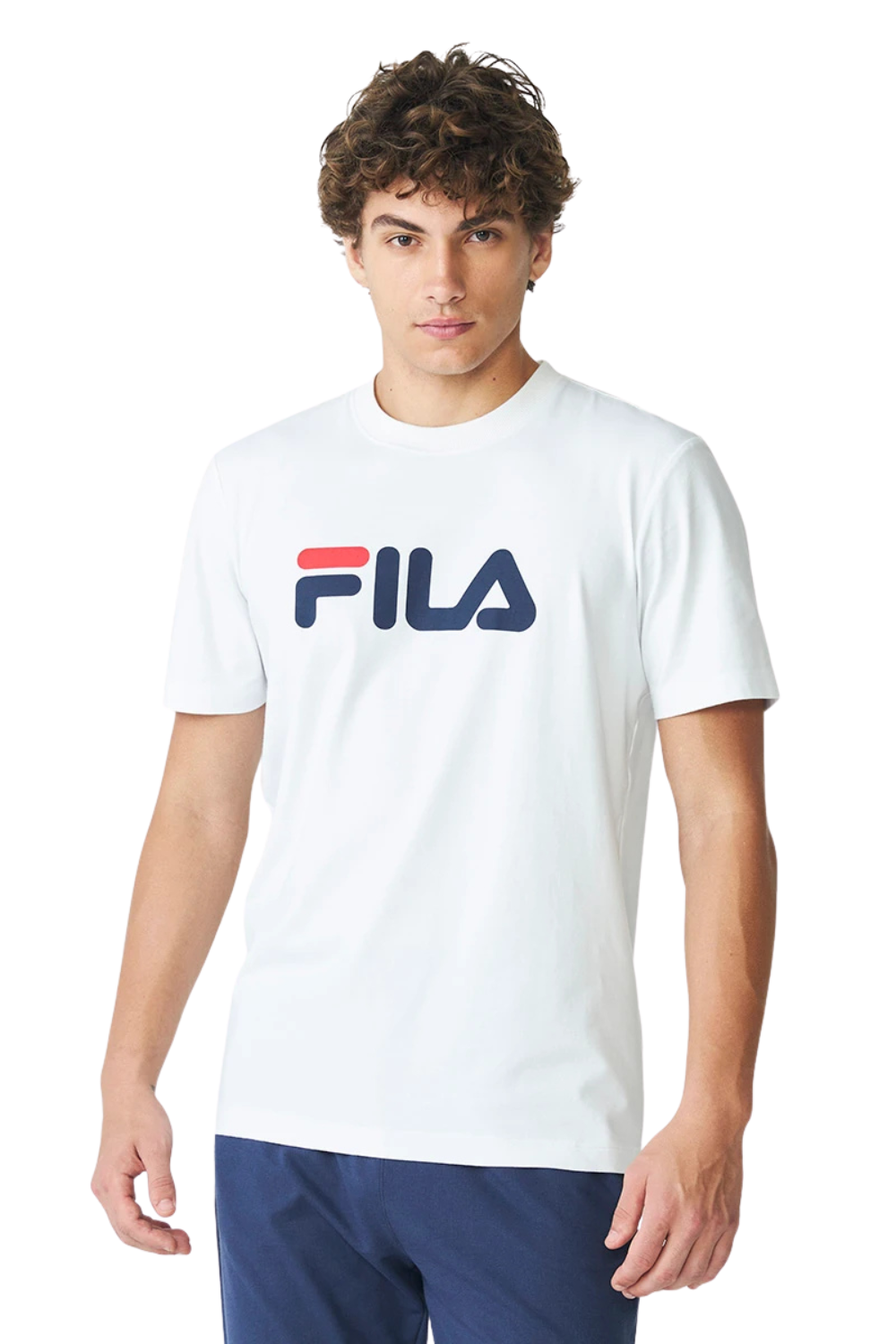 CAMISETA FILA REGULAR LETTER PREMIUM IV F11L01715.100 BRANCO