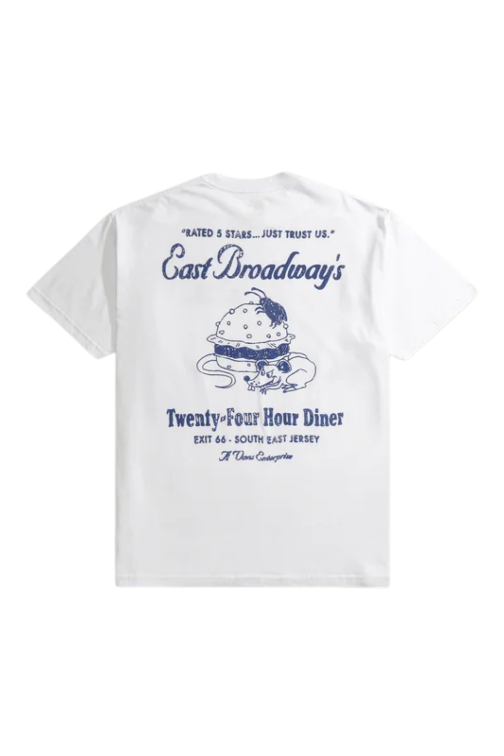 CAMISETA VANS BRODWAY DINNER V4717300080001 BRANCO