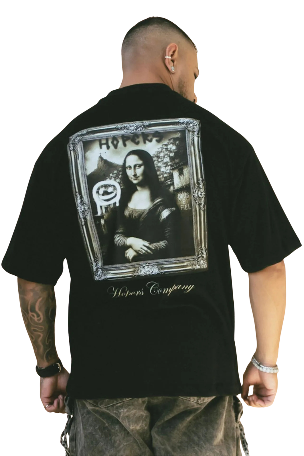 CAMISETA THE HOPERS OVERSIZED DEFEAT 0000272019 PRETO