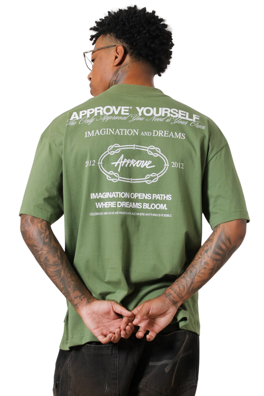 CAMISETA APPROVE HUGE YRSLF TIMELESS 7918 VERDE MUSGO