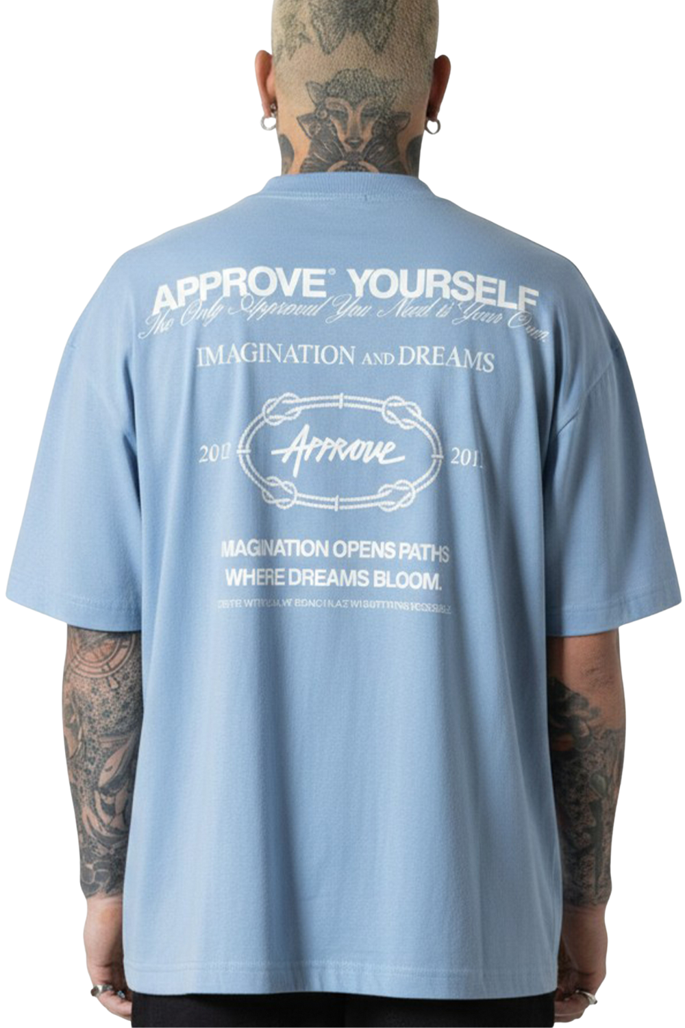 Timeless Azul CAMISETA APPROVE HUGE YRSLF TIMELESS 7918 AZUL CLARO – Evolution