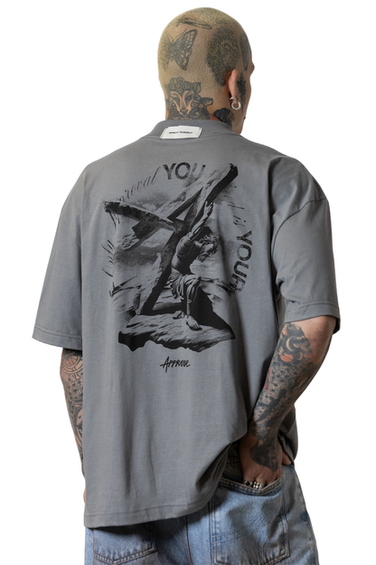 CAMISETA APPROVE HUGE SAVIOR 8021 CINZA