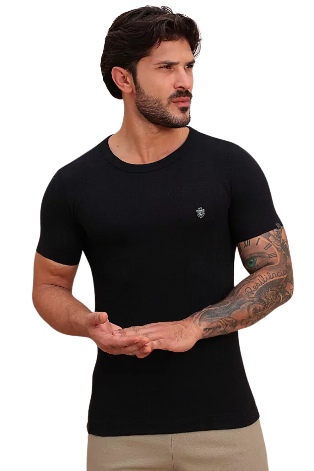 CAMISETA FB SLIM TRICOT BRASÃO FB25180149