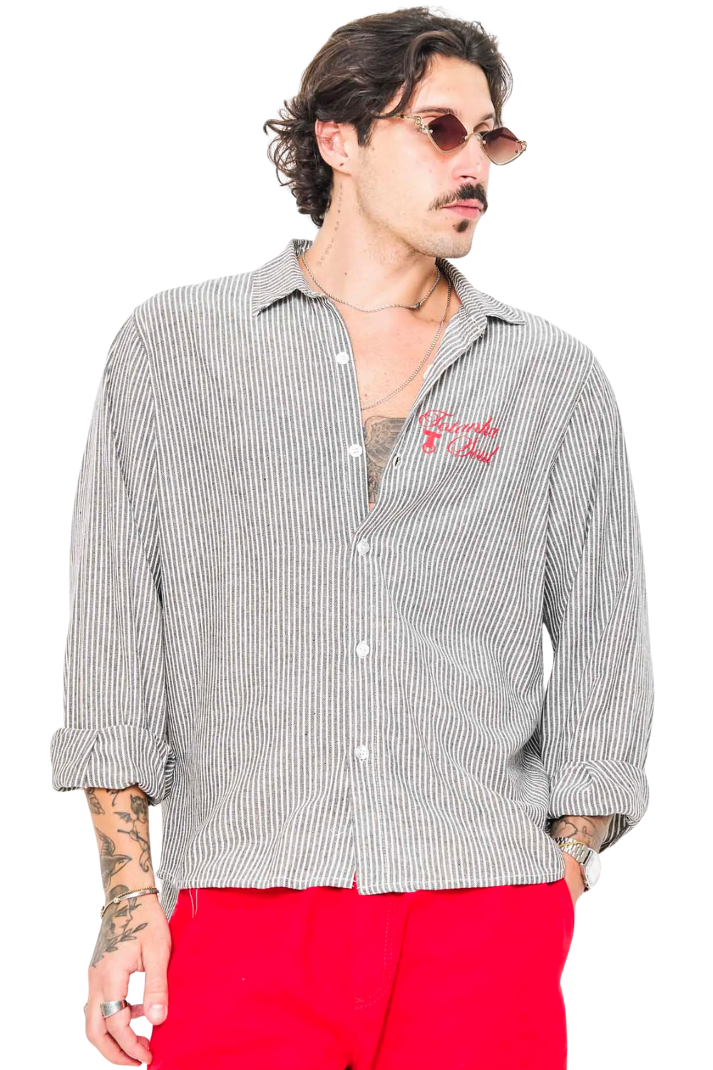 CAMISA TOTANKA BLACK LINES 762401-800059 LISTRADO