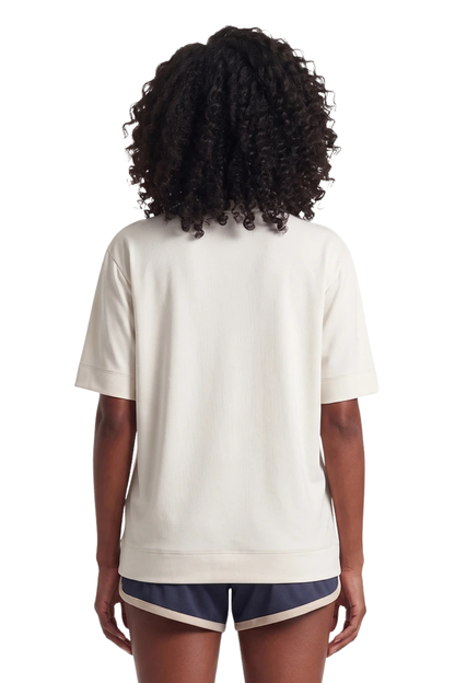 CAMISETA FILA FEM OVER BOX SOFT BLEND F12SP00124.3538 OFF WHITE