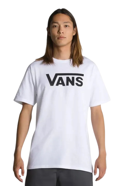 CAMISETA VANS CLASSIC DROP V SS V4717300150002 BRANCO/PRETO