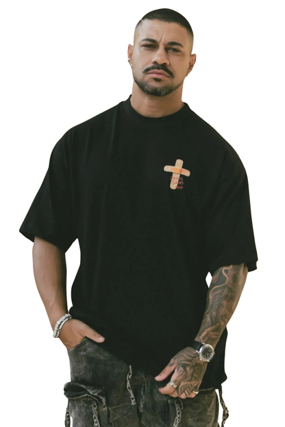 CAMISETA THE HOPERS OVERSIZED JESUS SAVES 0000272017 PRETO