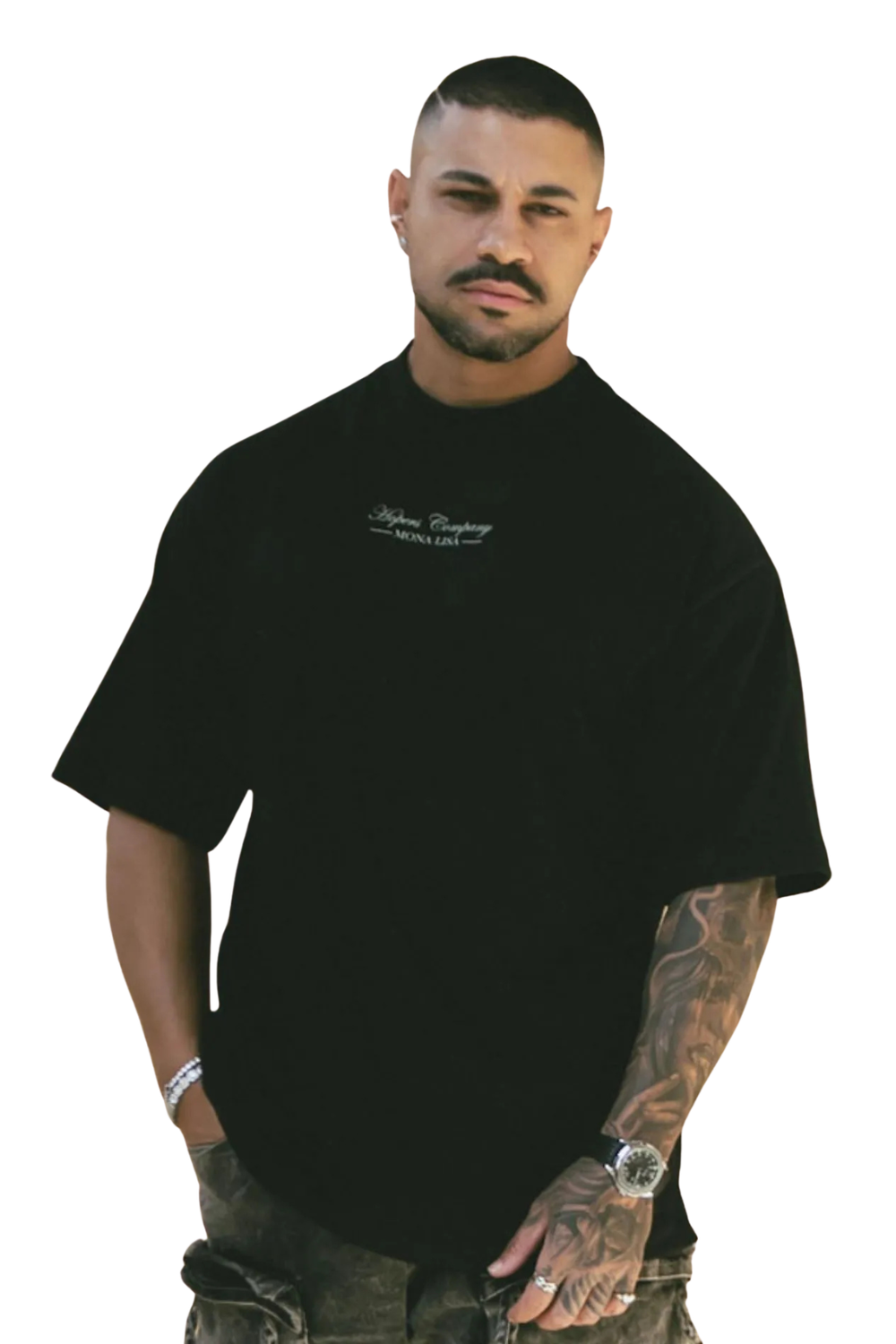 CAMISETA THE HOPERS OVERSIZED FRAME 268118B PRETO