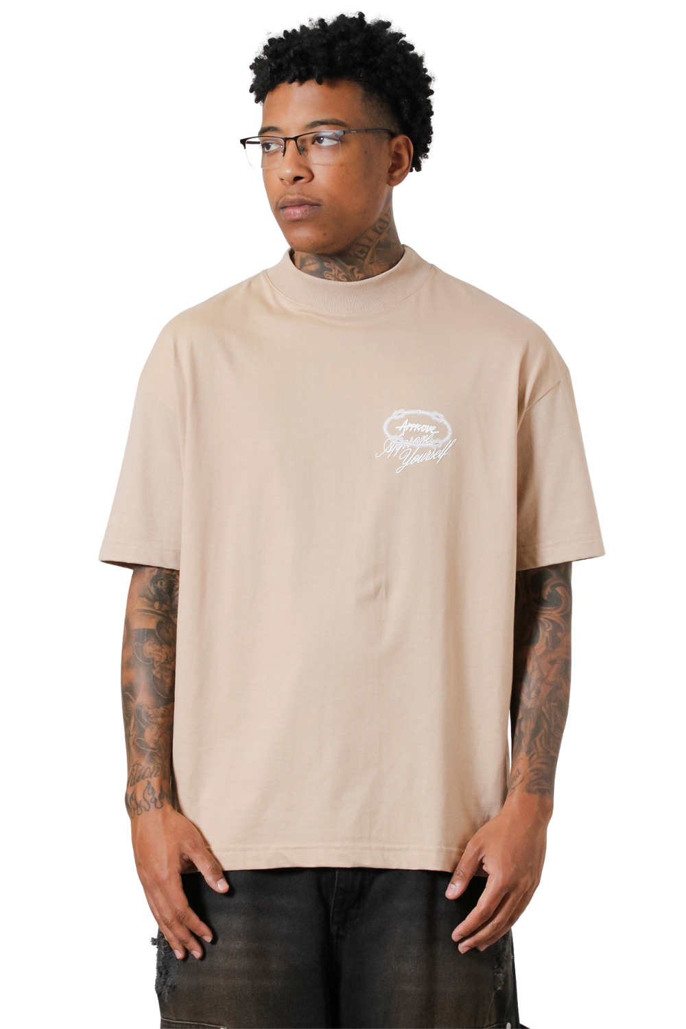 CAMISETA APPROVE HUGE YRSLF TIMELESS 7918 BEGE