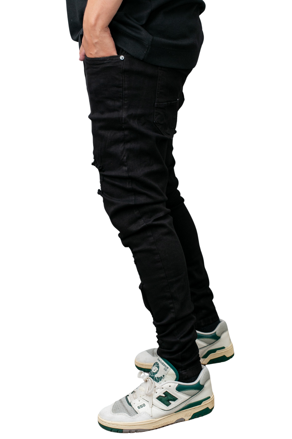 CALÇA LLEVA JEANS SUPER SKINNY C/ RASGO LL9041