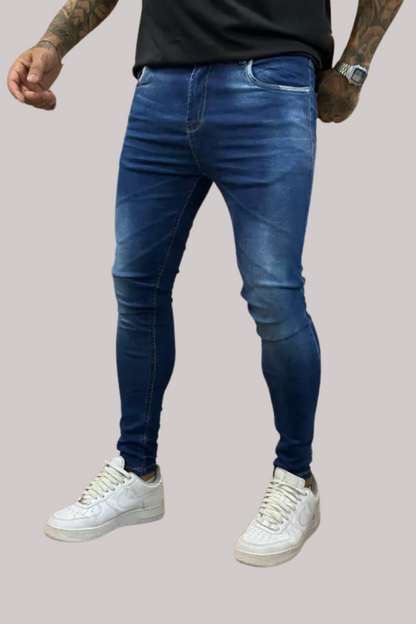 CALÇA JEANS ESCURO LISA LLEVA