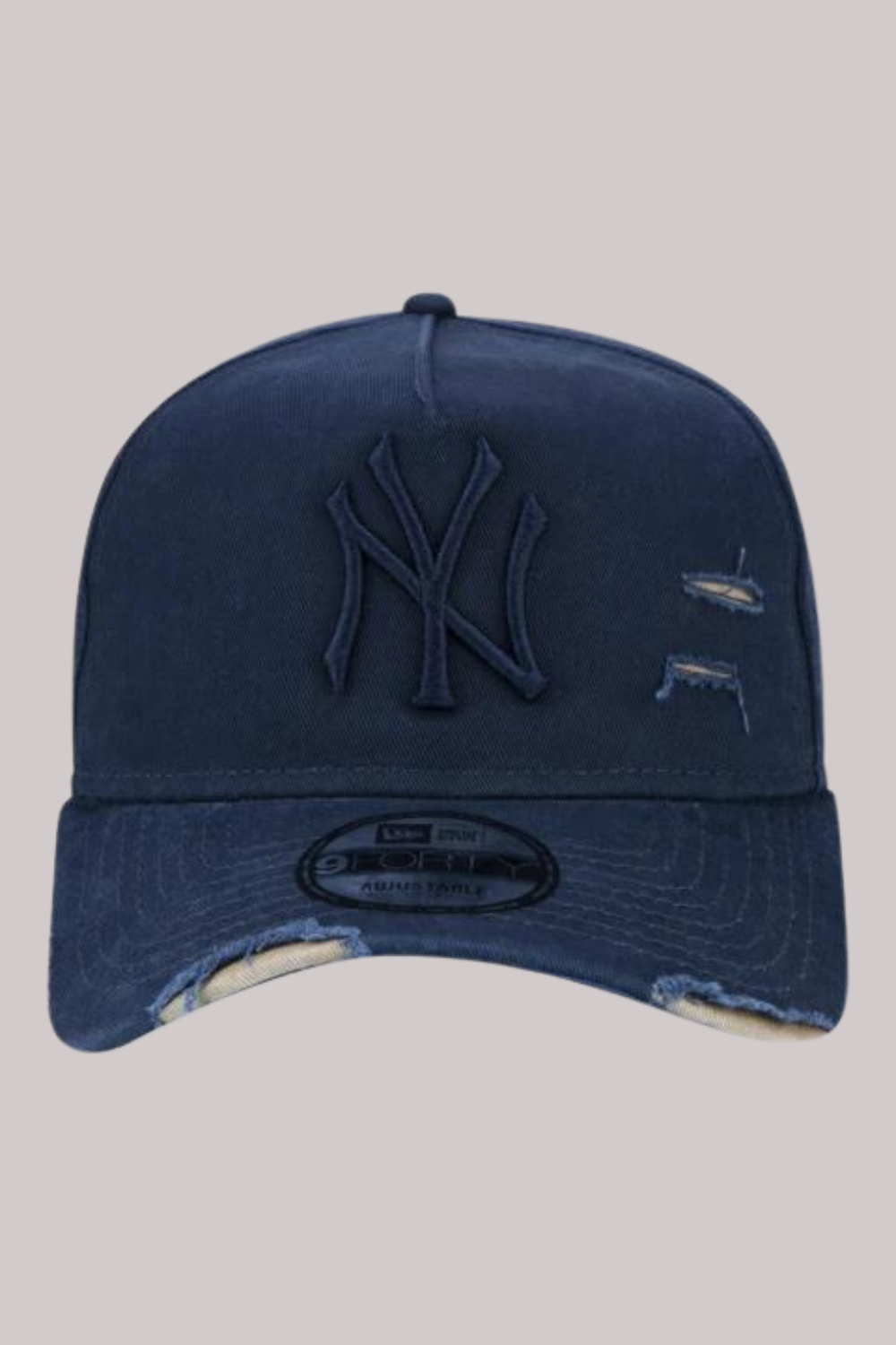 BONÉ NEWERA 9FORTY A-FRAME ABA CURVA AJUSTÁVEL DESTROYED MLB NEW YORK YANKEES MLB