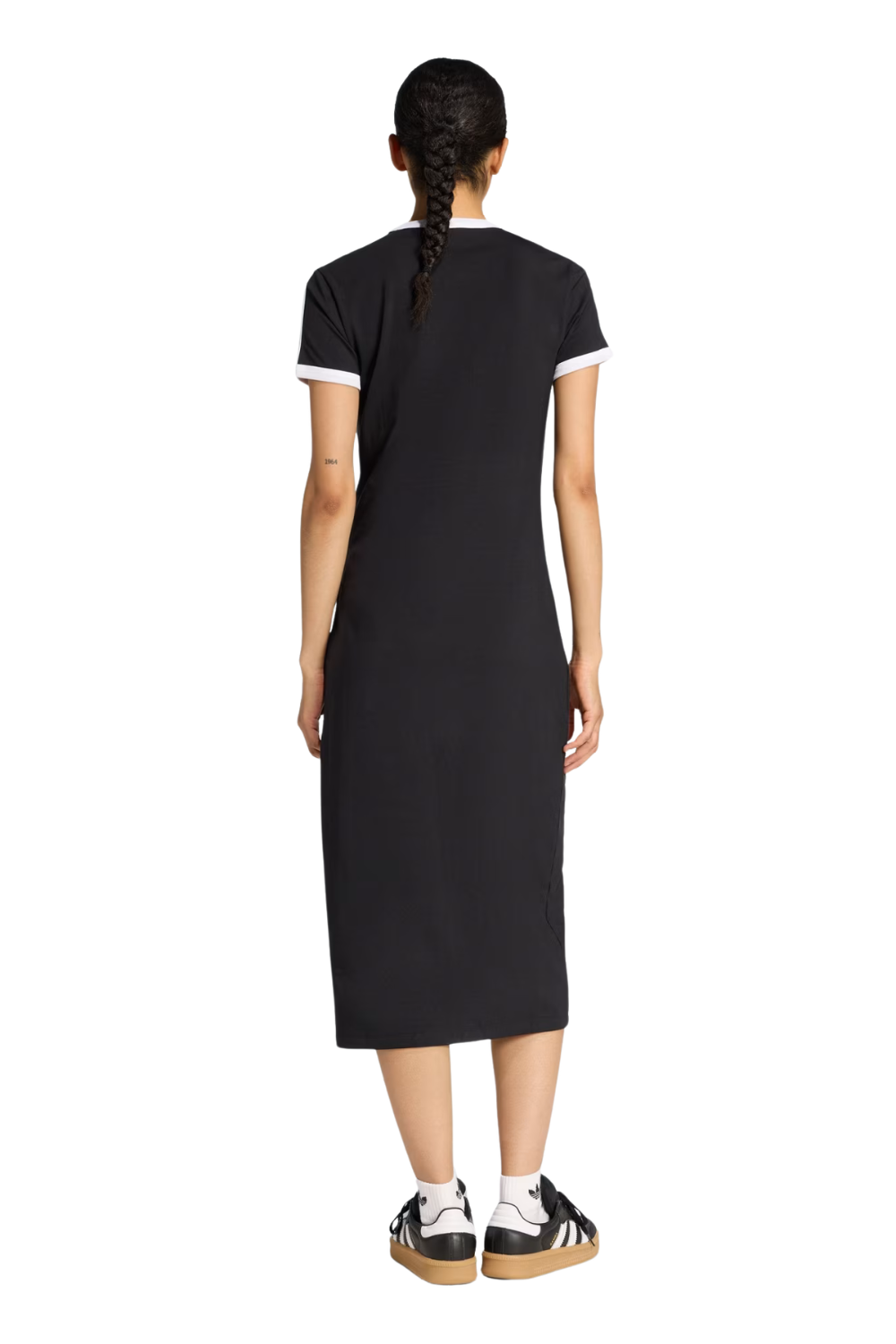 VESTIDO ADIDAS ORIGINALS ADICOLOR TRÊS LISTRAS (SLIM) KD7978 PRETO