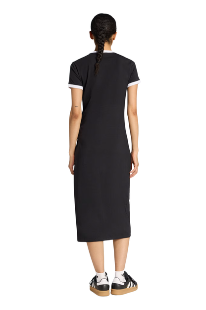 VESTIDO ADIDAS ORIGINALS ADICOLOR TRÊS LISTRAS (SLIM) KD7978 PRETO