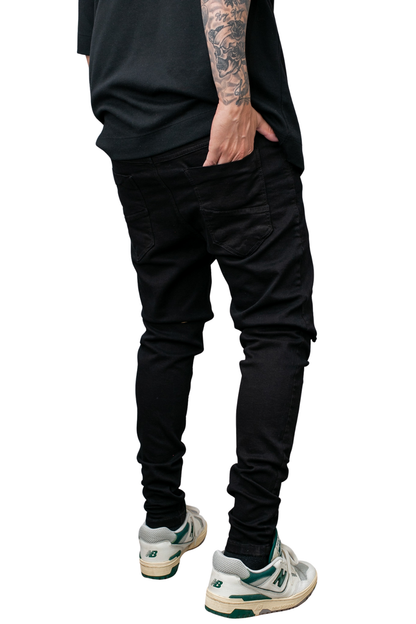 CALÇA LLEVA JEANS SUPER SKINNY C/ RASGO NO JOELHO LL9007