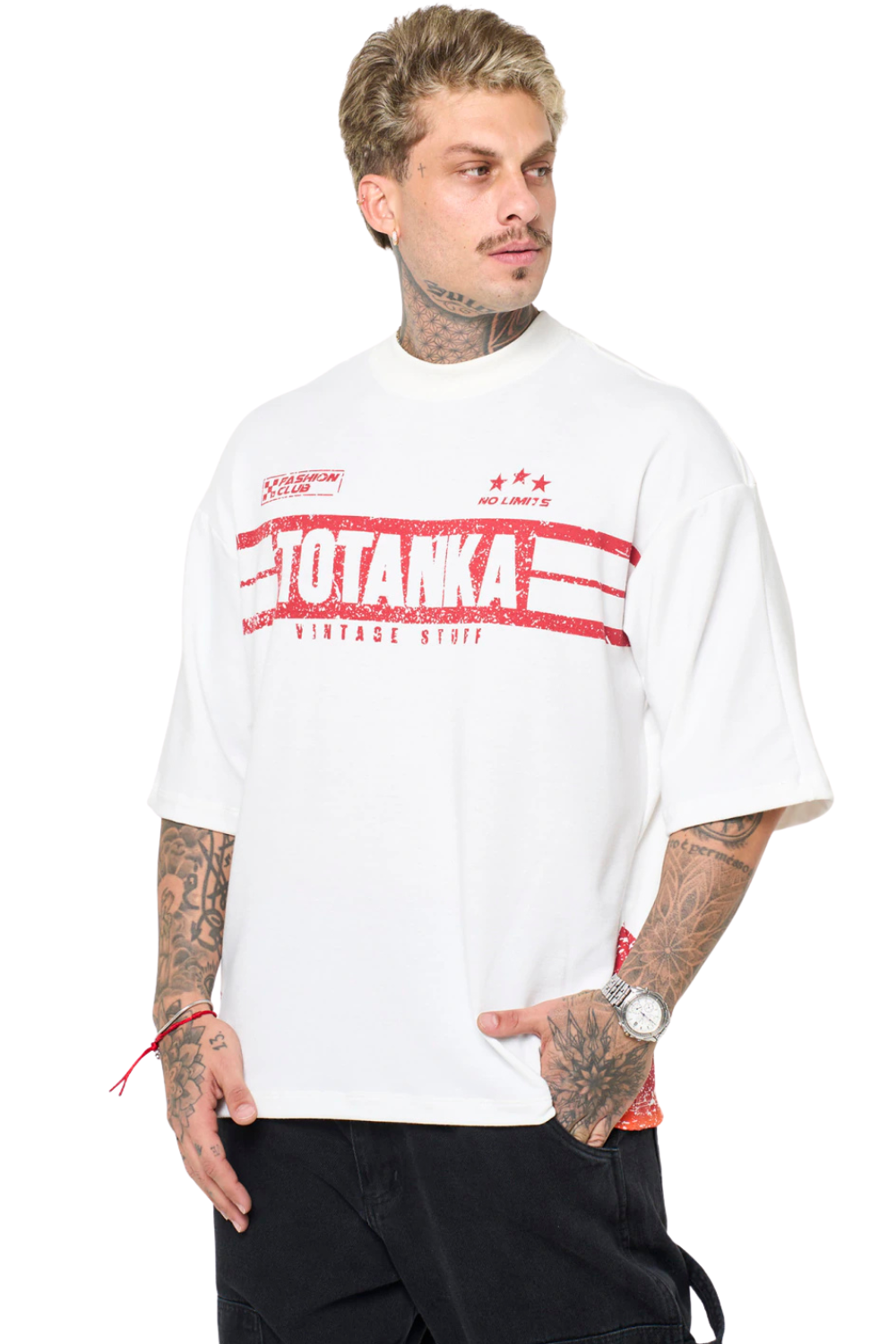 CAMISETA TOTANKA OVER FASHION STRIKE OV801101 OFF WHITE