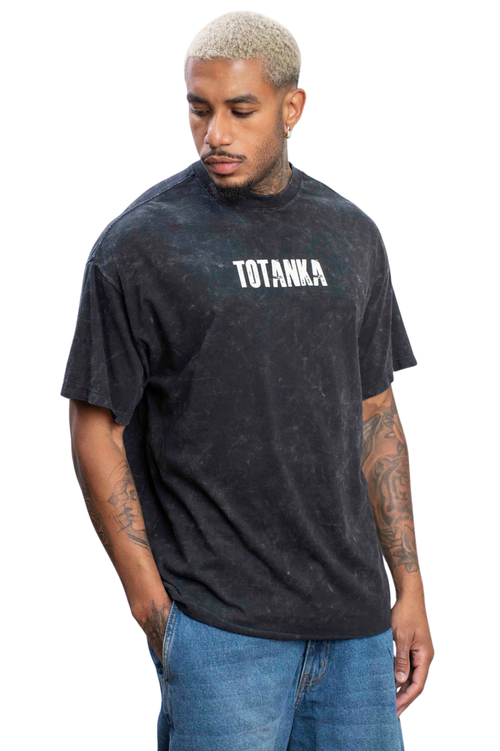 CAMISETA TOTANKA DETOUR OV801173 PRETO ESTONADO