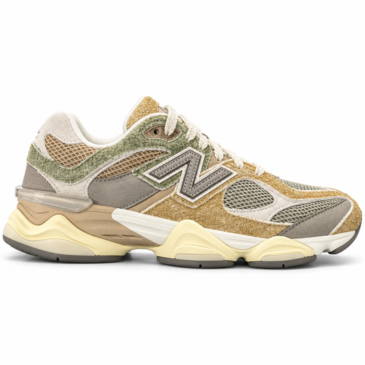 Tênis New Balance 9060 Bege/Verde Musgo/Marrom