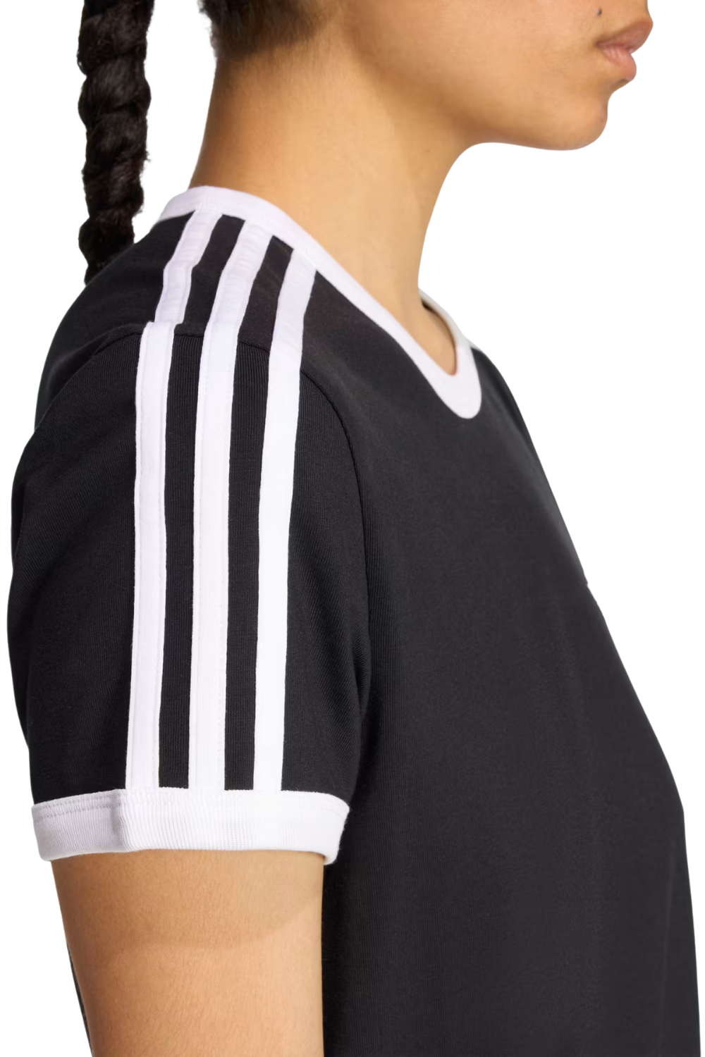 VESTIDO ADIDAS ORIGINALS ADICOLOR TRÊS LISTRAS (SLIM) KD7978 PRETO