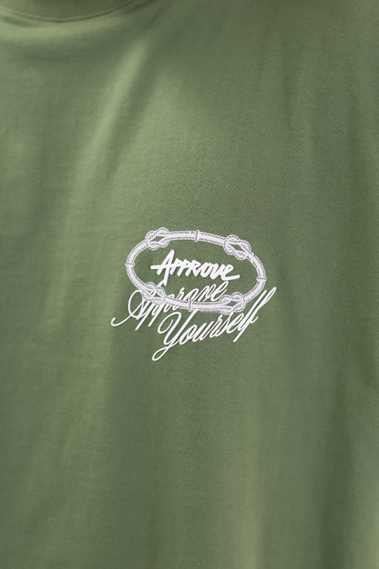 CAMISETA APPROVE HUGE YRSLF TIMELESS 7918 VERDE MUSGO