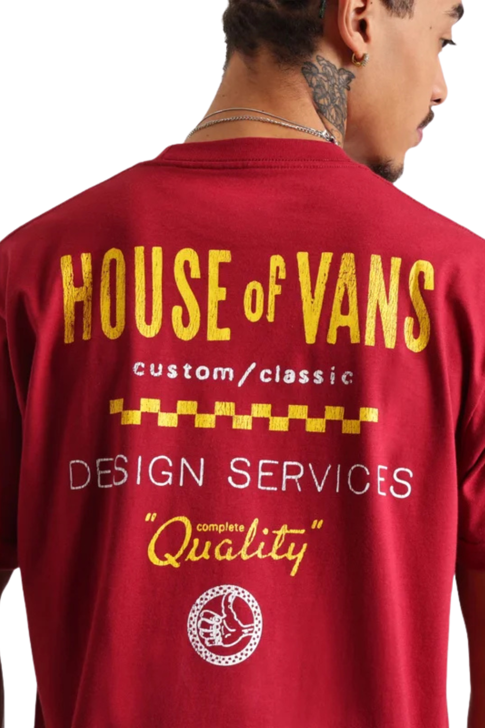 CAMISETA VANS HOV SERVICES SS V4717300300001 BORDEAUX