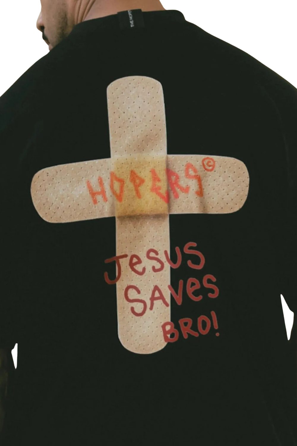 CAMISETA THE HOPERS OVERSIZED JESUS SAVES 0000272017 PRETO