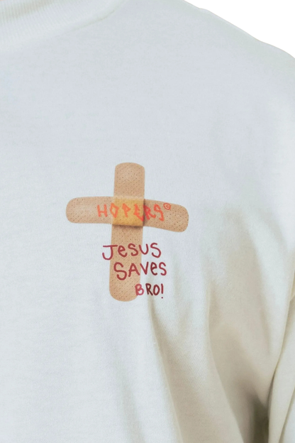 CAMISETA THE HOPERS OVERSIZED JESUS SAVES 0000272018 OFF WHITE