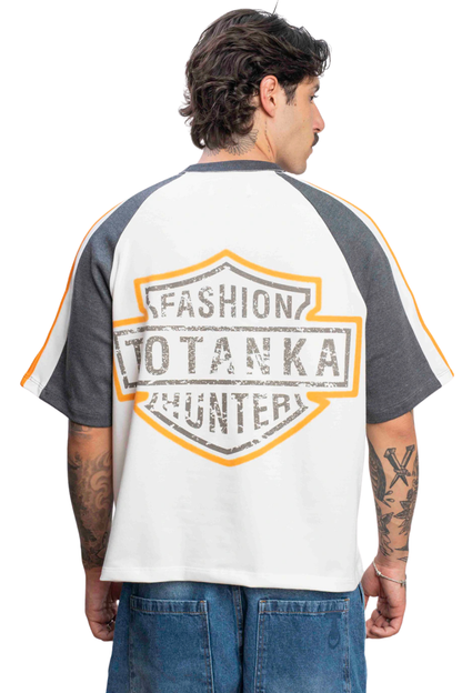 CAMISETA TOTANKA OVER TRAVERSE OV801166 OFF WHITE/CINZA