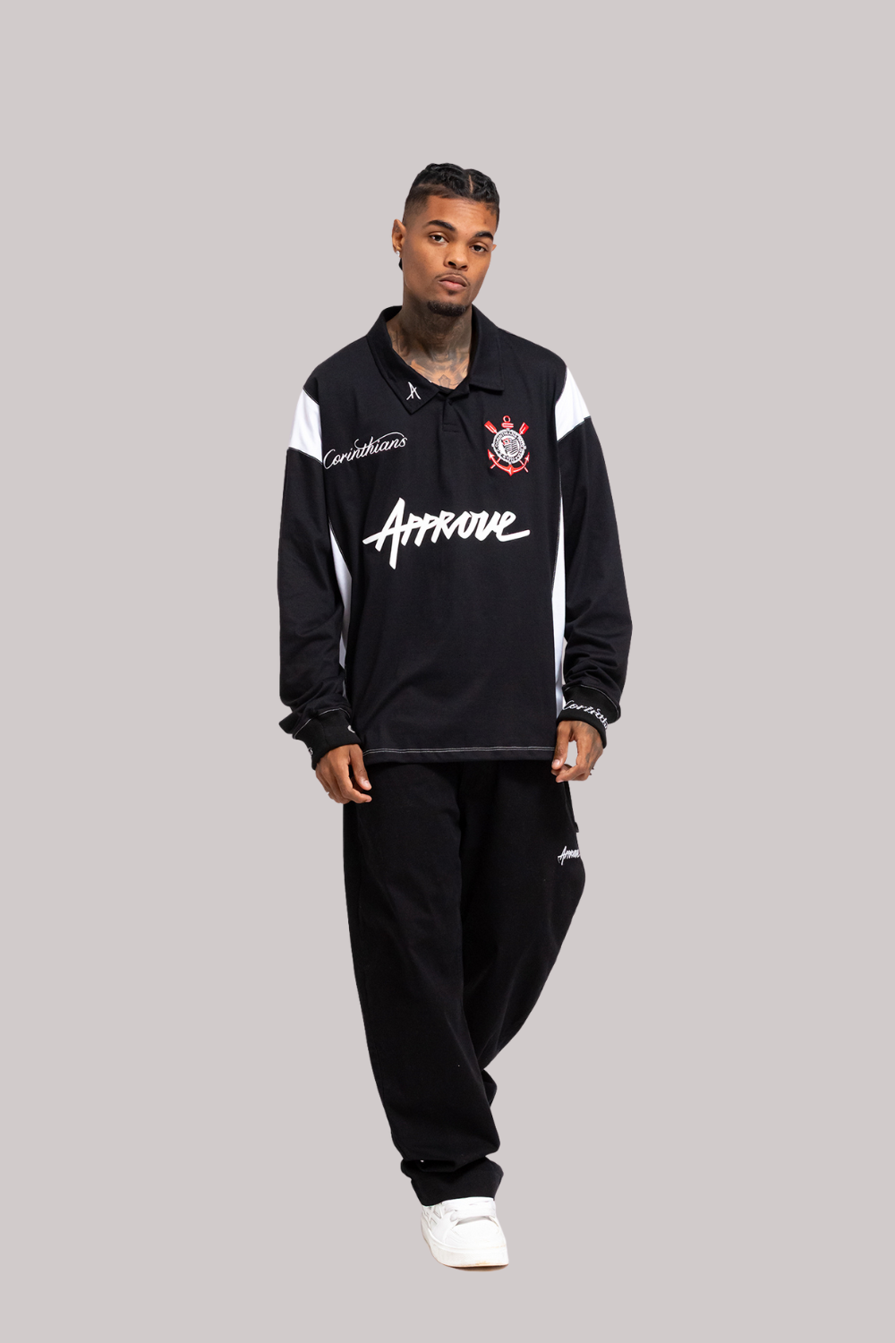 CAMISETA MANGA LONGA APPROVE X CORINTHIANS II