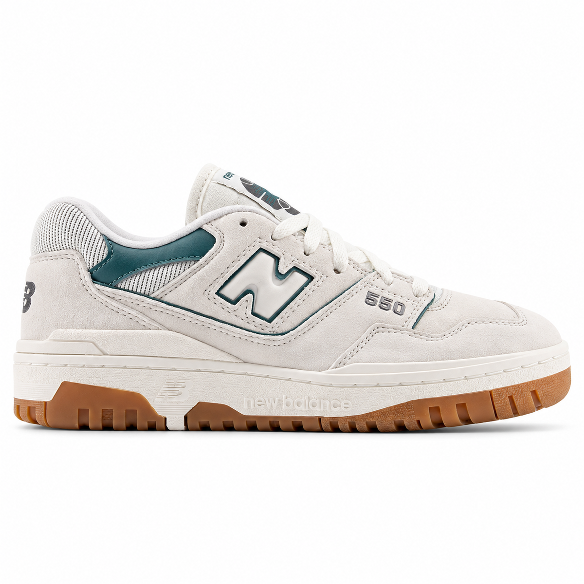 Tênis New Balance 550 Bege claro/verde-escuro